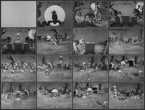 Silly Symphony / Walt Disney "The Skeleton Dance" 1929 
